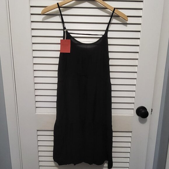 Mossimo Women's Dress Medium Black Boho Bohemian Sundress Flowy NWT - Picture 1 of 5